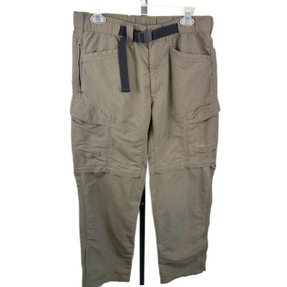 The North Face Mens Convertible Hiking Pants Shorts Olive Size‎ M/M Medium